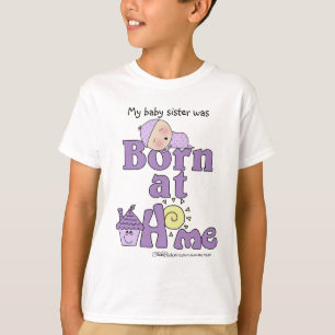 Born At Home-Sleeping Baby Girl T-Shirt