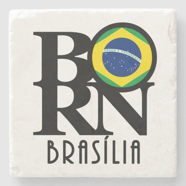 BORN Brasília Stone Coaster (Front)