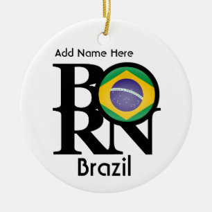 BORN Brazil Ceramic Tree Decoration