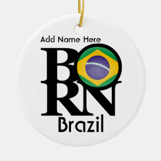 BORN Brazil Personalised Ceramic Tree Decoration