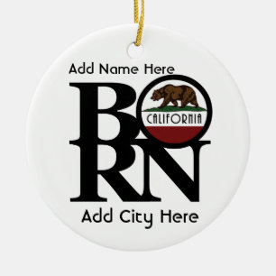 BORN California Personalised Ornament