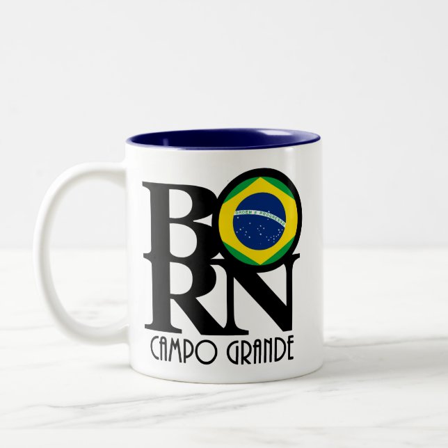 BORN Campo Grande 11oz Two-Tone Coffee Mug (Left)