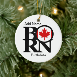 BORN Canada Custom Ceramic Tree Decoration