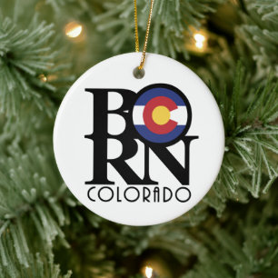 BORN Colorado Ceramic Tree Decoration