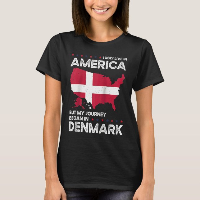Born Danish Denmark American USA Citizenship Ragla T-Shirt (Front)