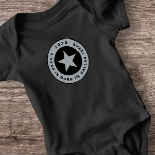 Born Day Shower Dallas Texas Star Sports Infant  Baby Bodysuit