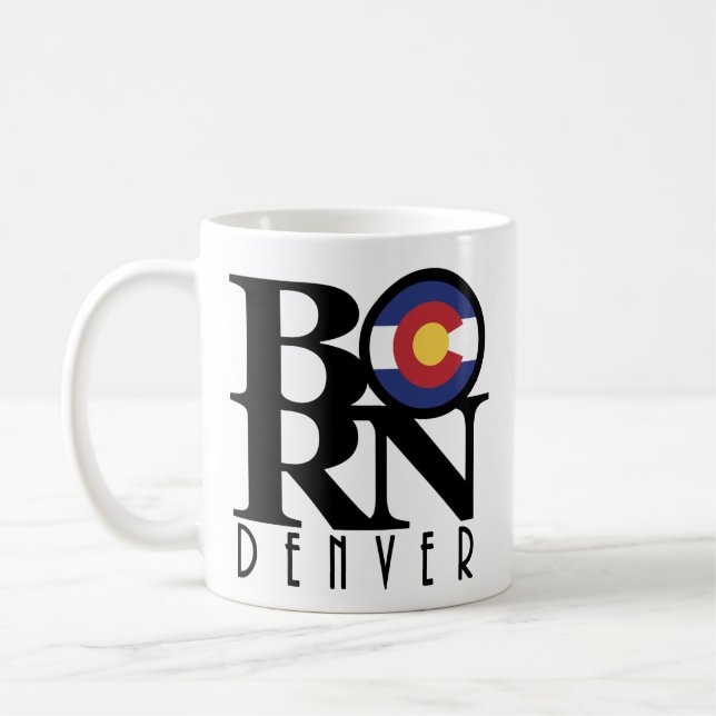 BORN Denver Colorado 11oz Coffee Mug (Left)