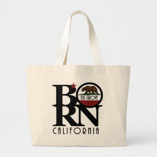 BORN Elk Grove California Large Tote Bag