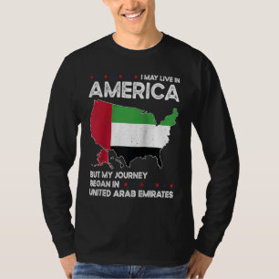 Born Emirati United Arab Emirates American USA Cit T-Shirt
