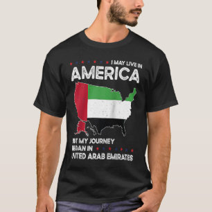Born Emirati United Arab Emirates American USA Cit T-Shirt
