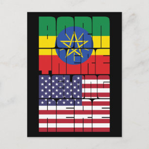 Born Ethiopia Belong American Postcard
