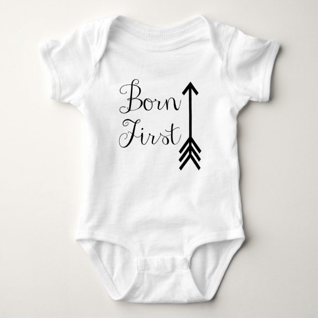 Born First Twin Bodysuit (Front)