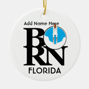BORN Florida Shuttle Ceramic Tree Decoration