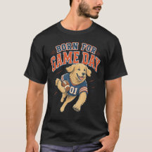 Born For Game Day Golden Retriever Football