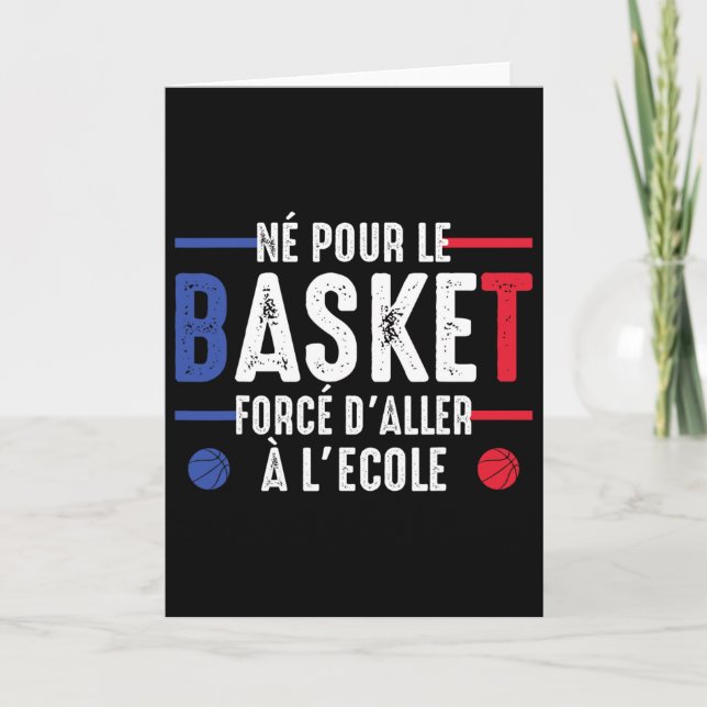 Born For Sketll Forced To Go To School Sketll Humo Card (Front)