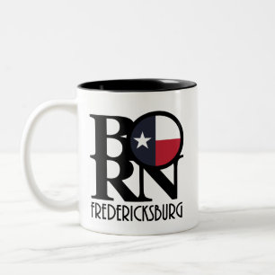BORN Fredericksburg TX Two-Tone Coffee Mug