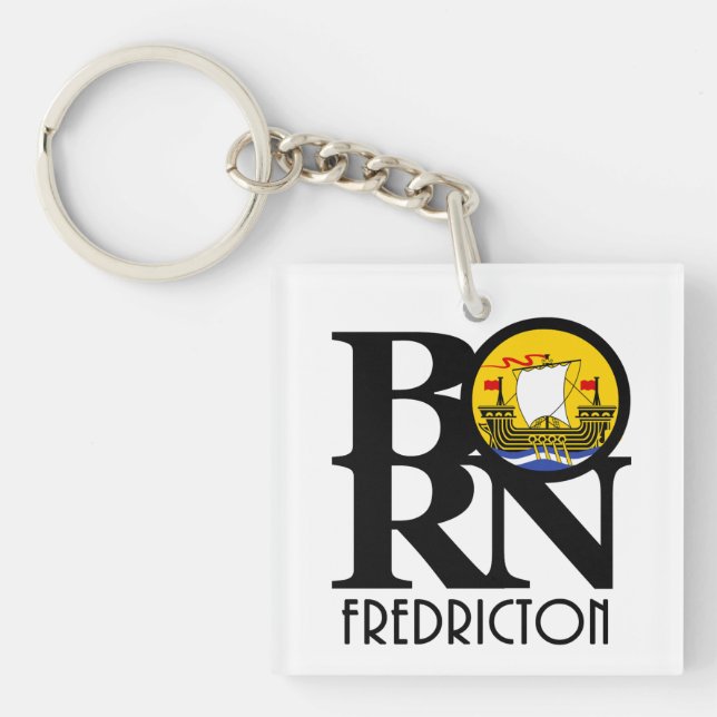 BORN Fredricton New Brunswick Key Ring (Front)