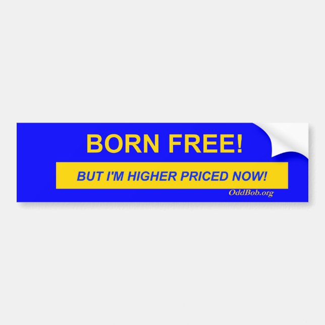 Born Free Bumper Sticker (Front)