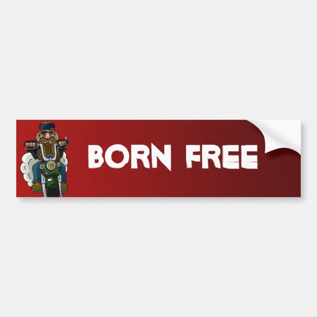 Born Free Bumper Sticker (Front)