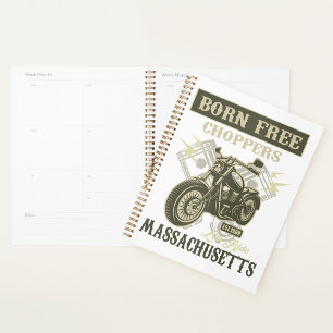 Born Free Choppers Massachusetts Spiral Planner