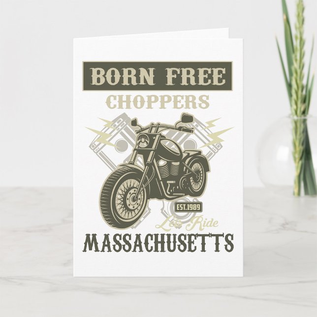 Born Free Choppers Motorcycle Massachusetts Card (Creator Uploaded)