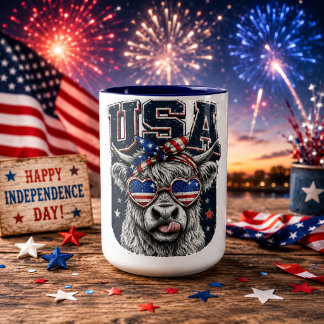 Born Free Eagle Patriotic 250 Years USA Mug