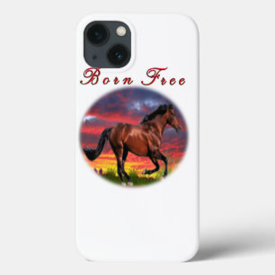 Born free Horse art iPhone 13 Case