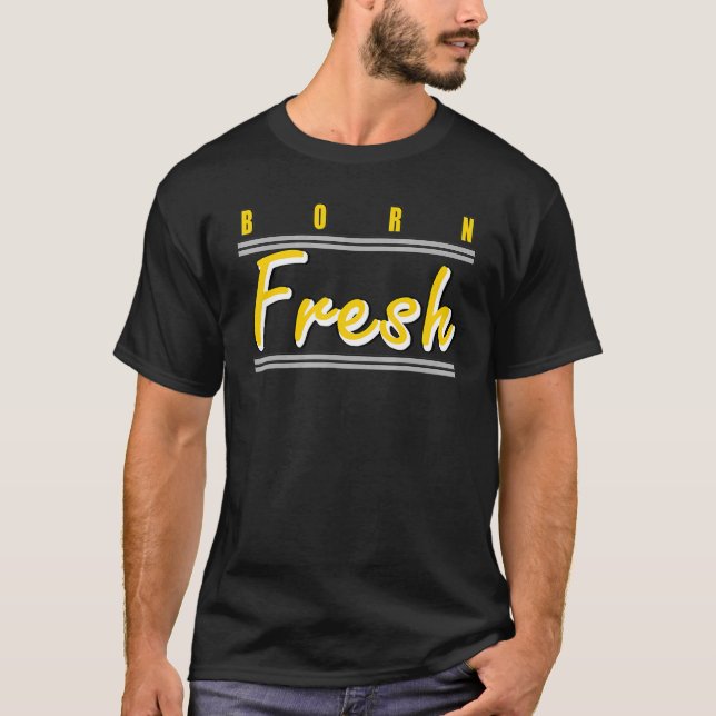 Born Fresh Heads Basketball Max Tour Yellow 1s Mat T-Shirt (Front)