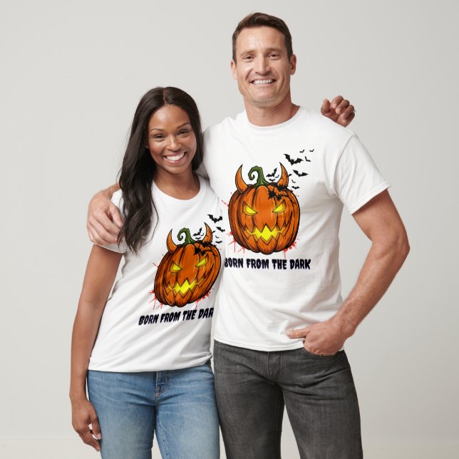 "Born From The Dark" Halloween T-Shirt - Pumpkin (Unisex)