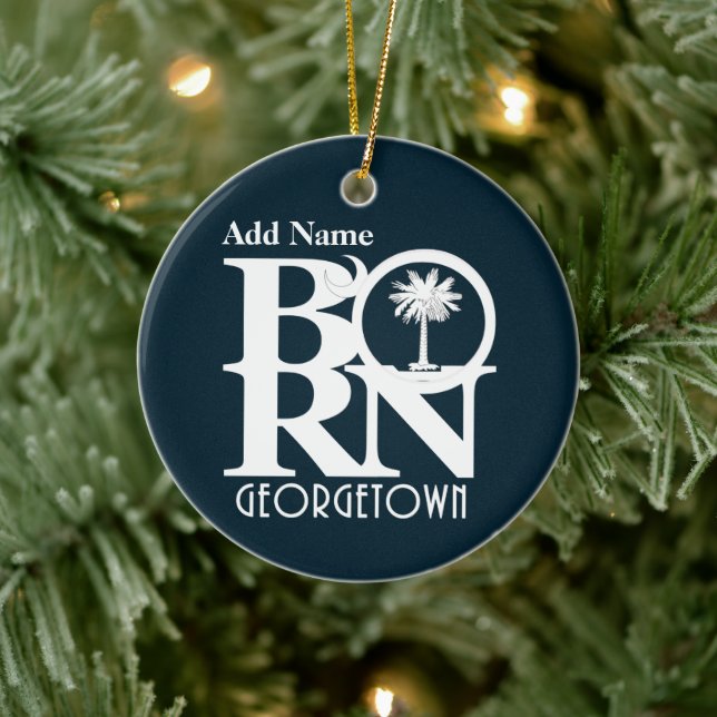 BORN Georgetown SC Customisable Ornament (Tree)