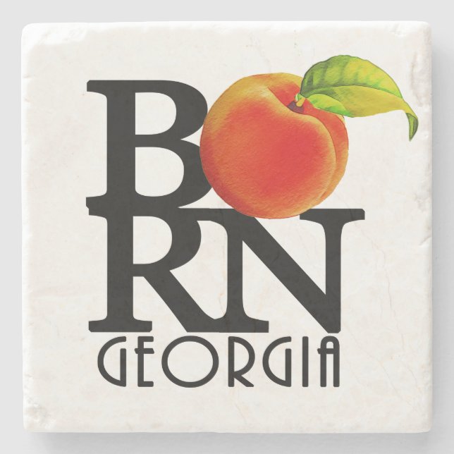 BORN Georgia Stone Coaster (Front)