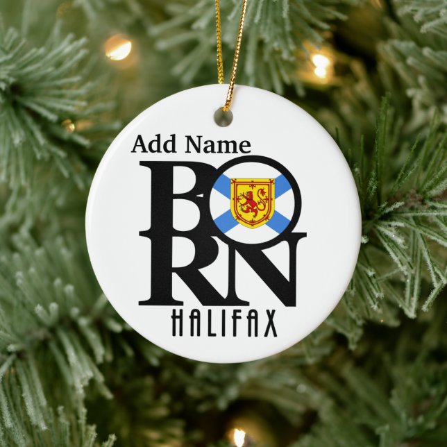 BORN Halifax Nova Scotia Ceramic Tree Decoration (Tree)