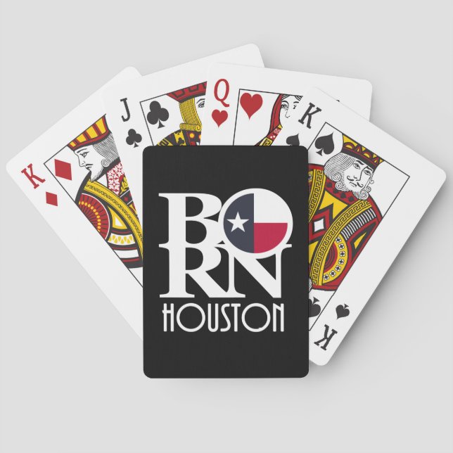 BORN Houston Texas Playing Cards (Back)
