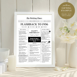 Born in 1936 Fun Newspaper black and white