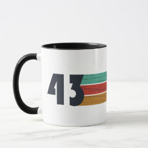 Born in 1943 vintage style birthday gift mug