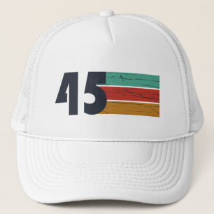 Born in 1945 vintage birthday party trucker hat