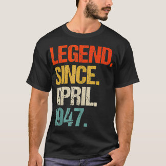 Born in 1947 77 Years Old Made in 1947 77th Birthd T-Shirt
