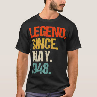 Born in 1948 76 Years Old Made in 1948 76th Birthd T-Shirt
