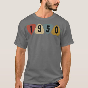 Born In 1950 Guitarist Guitar Pick Music Birthday  T-Shirt