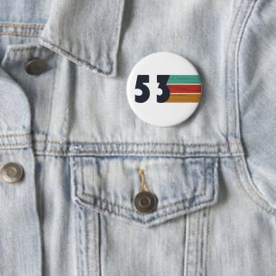 Born in 1953 vintage birthday party gift 6 cm round badge