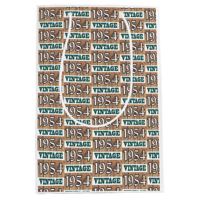 Born in 1954 medium gift bag (Front)