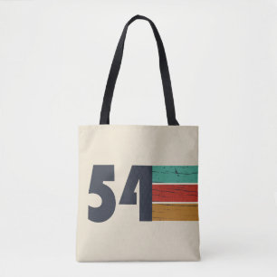 born in 1954 vintage birthday tote bag