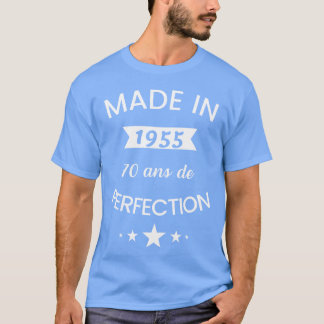 Born in 1955 humor 70 years anniversary girl T-Shirt