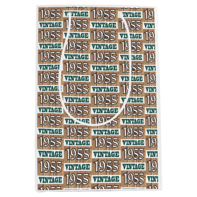 Born in 1955 medium gift bag (Front)