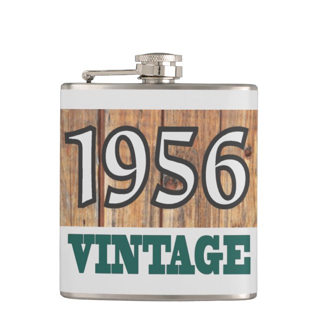 Born in 1956 flask (Front)