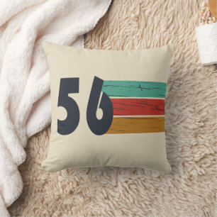 Born in 1956 vintage 70th birthday gift cushion