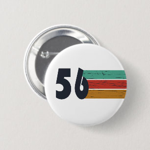 Born in 1956 vintage 70th birthday party 6 cm round badge