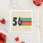 Born in 1956 vintage 70th birthday party napkin<br><div class="desc">Add some originality to your wardrobe with this vintage sunset birthday graphic design featuring an awesome typography font. It's a great gift idea for men,  women,  husbands,  wives,  grandmothers,  and grandfathers who will love this unique artwork. The perfect funny holiday present for a happy birthday party.</div>