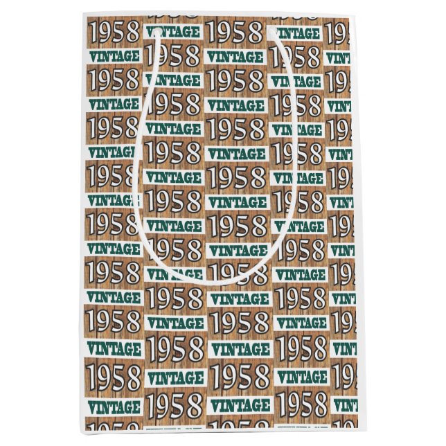 Born in 1958 medium gift bag (Front)