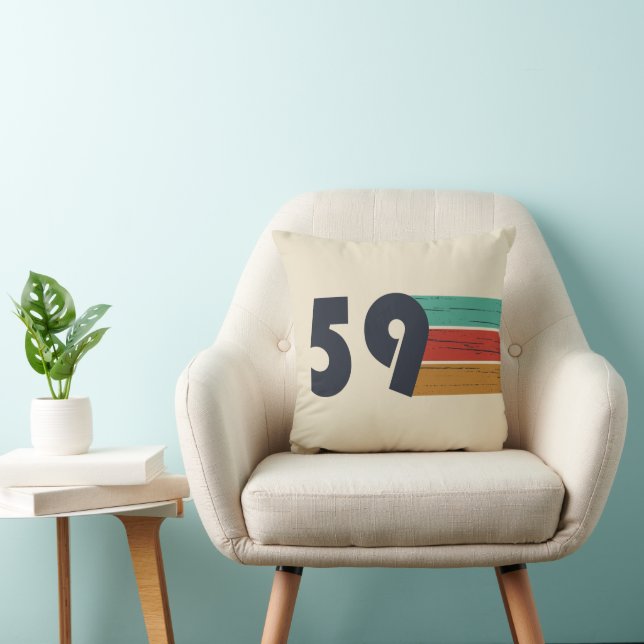born in 1959 vintage birthday cushion (Chair)